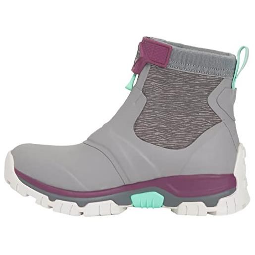 Muck Boots apex-zip media, stivali in gomma donna, grigio, 40 eu