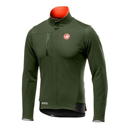 Castelli double espresso jack, giacca uomo, military green