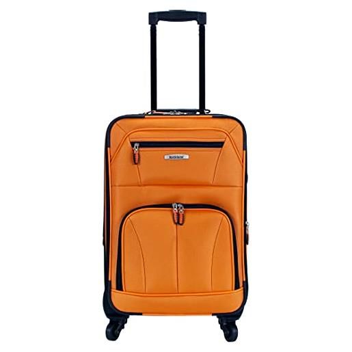 Rockland pasadena 19 expandable spinner carry on, trolley, orange (arancione) - f2281-orange