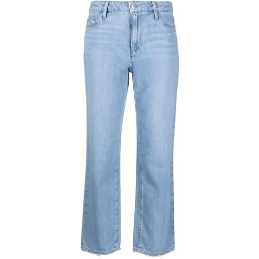 PAIGE jeans crop noella a vita alta - blu