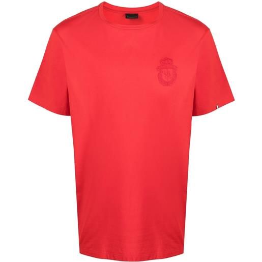 Billionaire t-shirt con ricamo - rosso