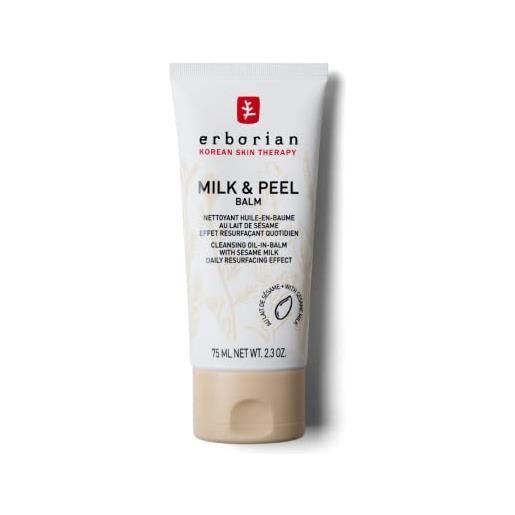 Erborian korean skin therapy paris seoul milk & peel crema ristrutturante, 75 ml