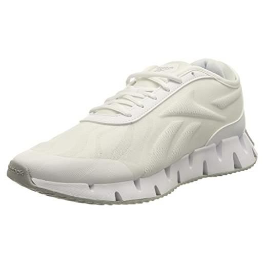 Reebok zig dynamica 3, sneaker uomo, bianco (ftwr white/smokey rose/ftwr white), 41 eu