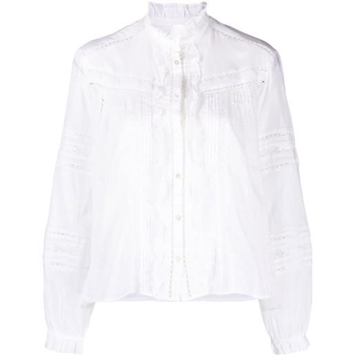 MARANT ÉTOILE camicia semi trasparente - bianco