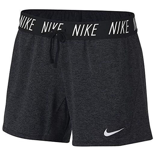 Nike w nk dry tee dfc crew, maglietta donna, nero/melange/bianco, xs