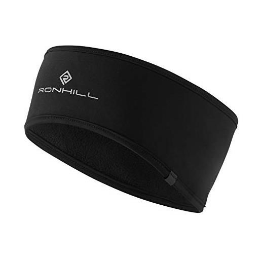 Ronhill - fascia antivento per capelli, taglia m/l, colore: nero