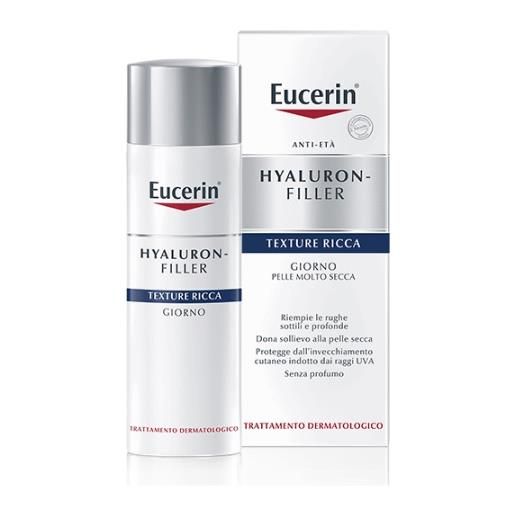BEIERSDORF SPA eucerin hyaluron-filler - crema viso giorno ricca anti-rughe - 50 ml