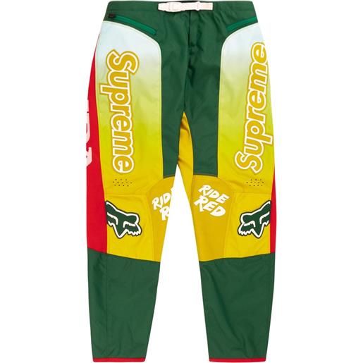 Supreme pantaloni sportivi honda fox racing - giallo