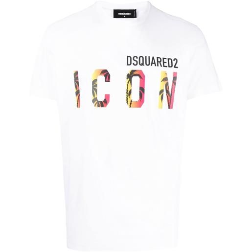 Dsquared2 t-shirt con stampa icon - bianco