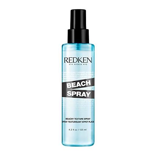 Redken spray texturizzante, effetto beach waves spettinato, dona volume e corpo, finish matte, per tutti i tipi di capelli, formula vegana, beach spray, 125 ml