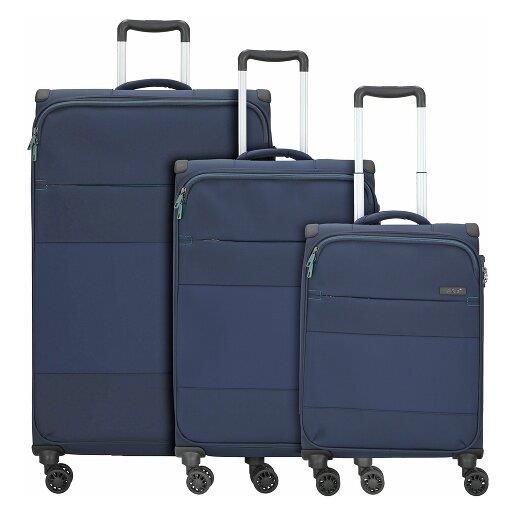 d&n travel line 9004 set di valigie a 4 ruote 3 pz. Blu