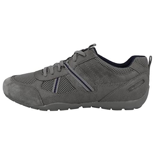 Geox u ravex, scarpe da ginnastica uomo, grigio (grey 01), 46 eu