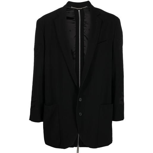 John Richmond blazer con zip - nero