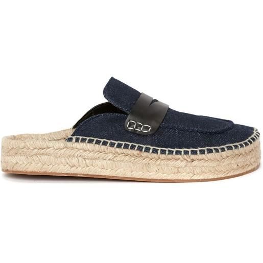 JW Anderson mules in stile espadrilles - blu