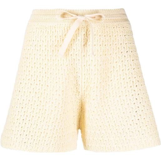 Jil Sander shorts con coulisse - giallo