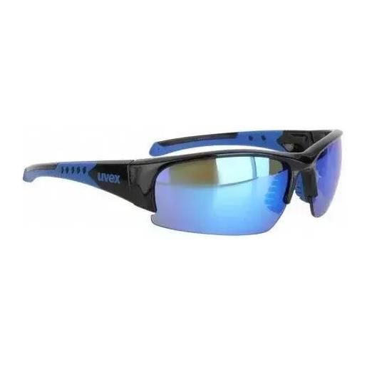 Timesport24 s5308849990 uvex sportstyle 217 occhiali sci nero/blu