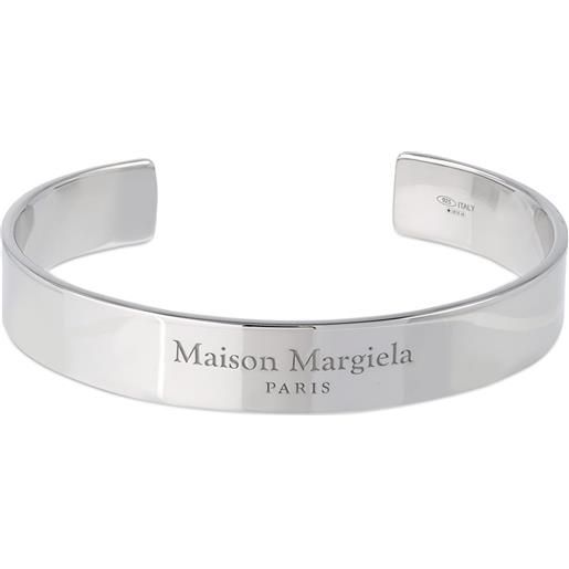 MAISON MARGIELA bracciale rigido con logo inciso