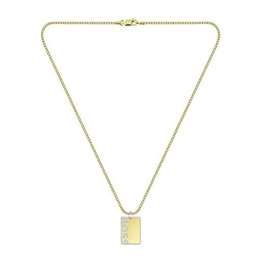 Boss jewelry collana da uomo collezione id oro giallo - 1580303