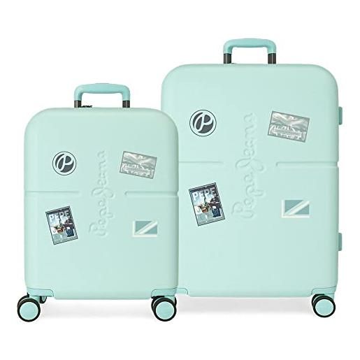 Pepe Jeans chest set di valigie, blu, set di valigie