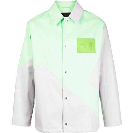 A-COLD-WALL* camicia con design geometrico - verde