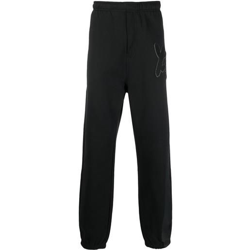 Y-3 pantaloni sportivi con applicazione - nero