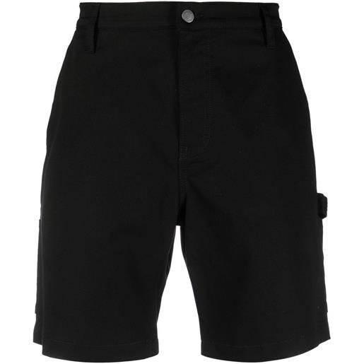 Moschino shorts a vita alta - nero