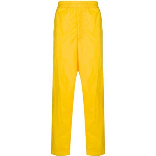 Comme Des Garçons Shirt pantaloni sportivi con bande laterali - giallo