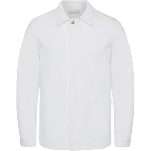 Alexander McQueen camicia a maniche lunghe - bianco