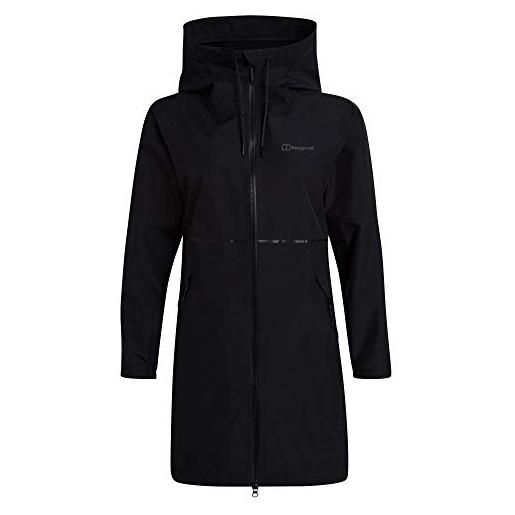 Berghaus rothley gore-tex - giacca impermeabile da donna, donna, giacca impermeabile, 4a000854bp6, nero/nero, 16