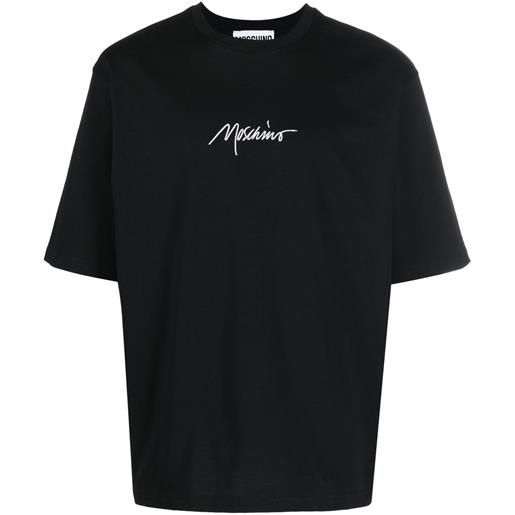 Moschino t-shirt con ricamo - nero