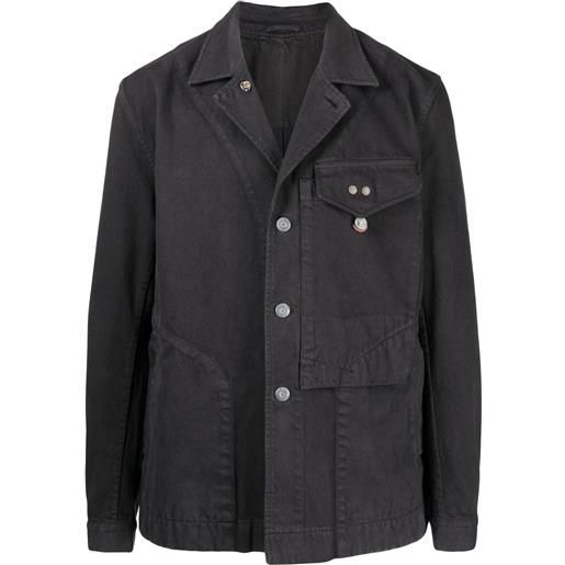 OBJECTS IV LIFE giacca-camicia con tasche - nero