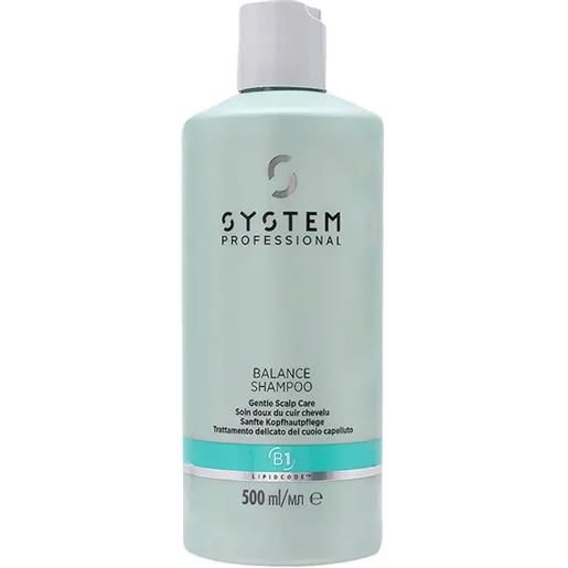 SYSTEM PROFESSIONAL balance shampoo gentle scalp care b1 500ml