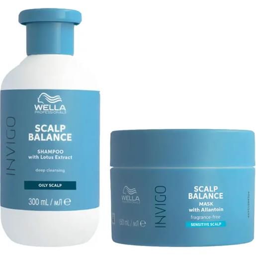 WELLA kit invigo balance senso calm shampoo 250ml+ senso calm maschera 150ml