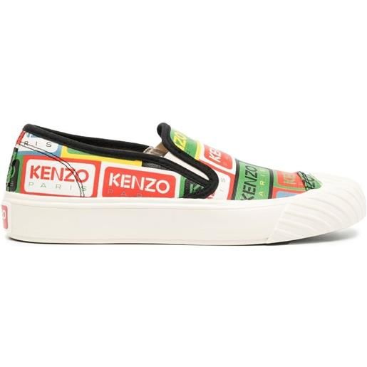 Kenzo sneakers senza lacci con stampa - multicolore