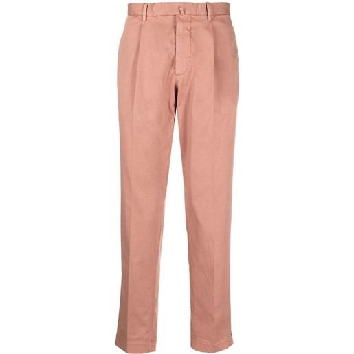 Dell'oglio pantaloni affusolati con chiusura decentrata - rosa