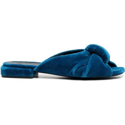 Furla sandali con nodo - blu