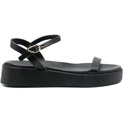 Ancient Greek Sandals sandali con fibbia irida - nero