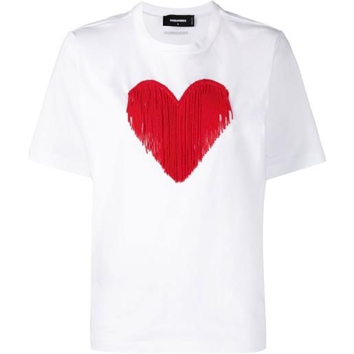 Dsquared2 t-shirt con stampa grafica - bianco