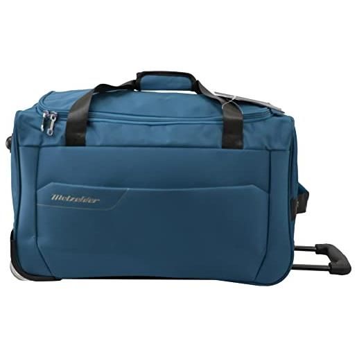 METZELDER borsa da viaggio trolley con ruote runner valigia morbida di tendenza 1 anno, blu ( blue), grande taille (soute)_73x34x36cm_83l_2,8kg, borsa da viaggio