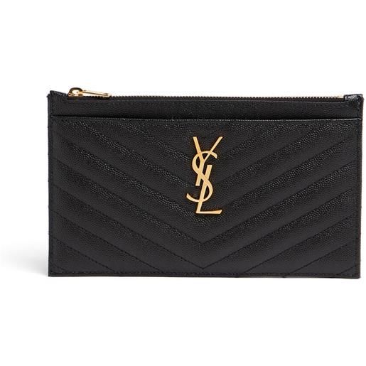 SAINT LAURENT pochette cassandra in pelle trapuntata