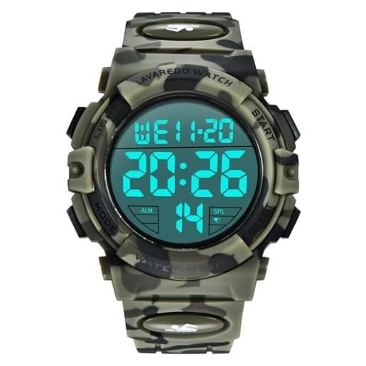 BEN NEVIS orologio digitale da uomo orologio sportivo militare 5atm impermeabile cronografo militare orologio da polso per uomo