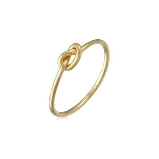 Elli premium anello con nodo da donna in oro giallo 375, misura 16