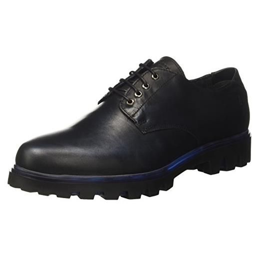 U. S. Polo assn. Sue, scarpe derby donna, nero (black/blue), 39 eu