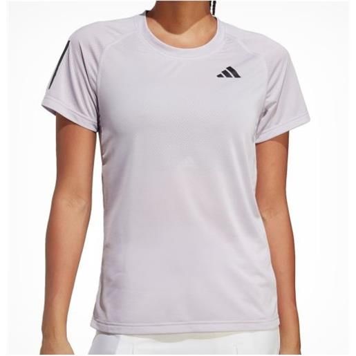 Adidas club tee silver t-shirt m/m tennis lilla donna