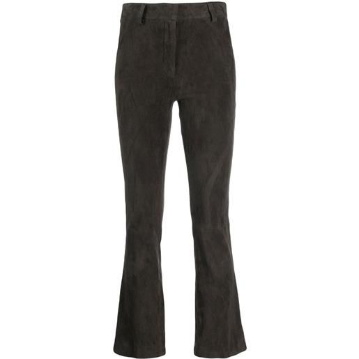 Inès & Maréchal pantaloni crop - grigio