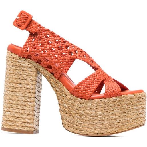 Paloma Barceló sandali a punta aperta 140mm - arancione