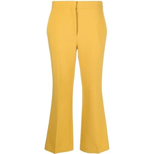 Rochas pantaloni crop svasati - giallo