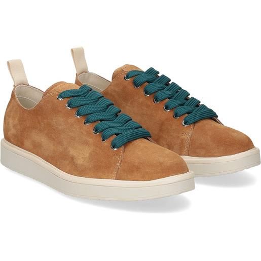 Panchic p01m lace-up shoe suede biscuit petrol