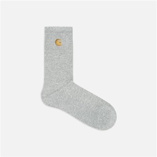 Carhartt WIP chase socks grey heather/gold unisex