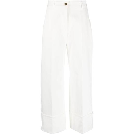 Patou jeans dritti crop - bianco
